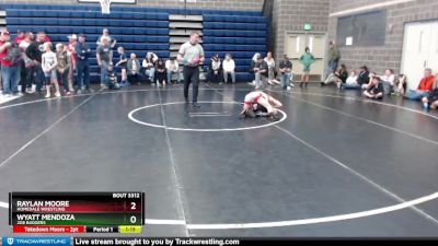 80 lbs Quarterfinal - Raylan Moore, Homedale Wrestling vs Wyatt Mendoza, 208 Badgers