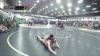 144 lbs Cons. Round 4 - Matthew Allen, Roosevelt vs Caleb Martinez, Sanger West