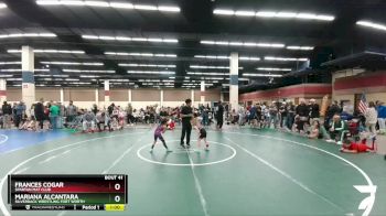 43-45 lbs Round 2 - Mariana Alcantara, Silverback Wrestling Fort Worth vs Frances Cogar, Spartan Mat Club