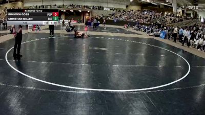 144 lbs Semis (4 Team) - Christian Miller, Chattanooga Christian School vs Brayden Goss, Pope Saint John Paul II Preparatory School