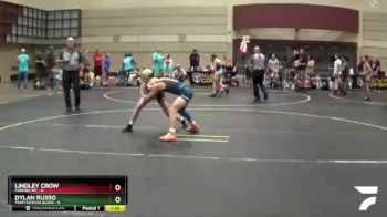 91 lbs Quarterfinals (8 Team) - Lindley Crow, Foxfire WC vs Dylan Russo, Team Gotcha Black