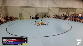 112 lbs Placement Matches (8 Team) - Sarah Zimmerman, Kansas vs Ayane Jasinski, Illinois