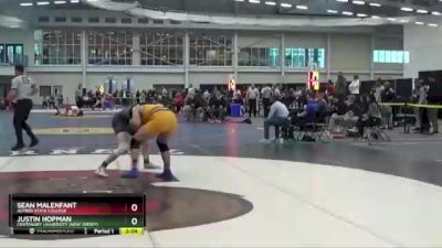 184 lbs 5th Place Match - Justin Hopman, Centenary University (New Jersey) vs Sean Malenfant, Alfred State College