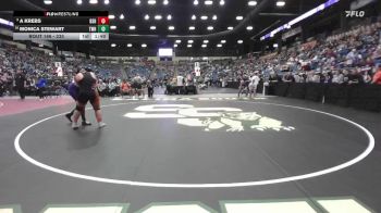 235 lbs Quarterfinal - Monica Stewart, Topeka-West Hs vs A Krebs, Bonner Springs HS