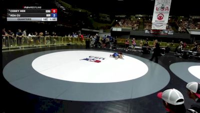 82 lbs Quarters - Codey Her, Red Star Wrestling Academy vs Koa Cu, Monster Garage Wrestling