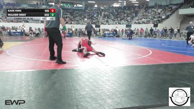 108 lbs Consi Of 32 #2 - Kase King, Verdigris vs Walker West, Cushing