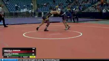 235 lbs 1st Place Match - Makayla Rivera, Olathe-West vs Druzzla Johnson, Wichita-West