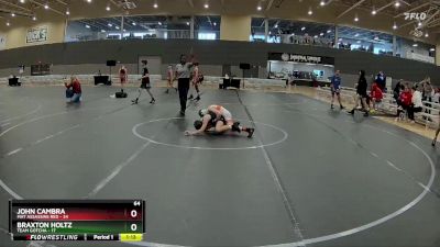 64 lbs Round 5 (6 Team) - John Cambra, Mat Assassins Red vs Braxton Holtz, Team Gotcha