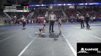 60 lbs Semifinal - Jolee Stephens, South Central Punisher vs Finley Kuhlman, Oakley Wrestling Club