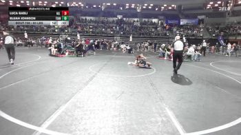 60 lbs Round Of 16 - Luca Babli, All I See Is Gold Academy vs Elijah Johnson, Teaneck Wrestling