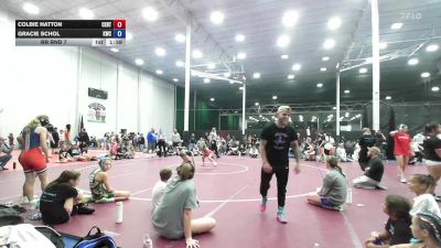 84 lbs Rr Rnd 7 - Colbie Hatton, Central Pennies vs Gracie Schol, Kraken Blue - Girls