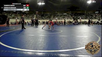 118 lbs Consi Of 8 #2 - Kamdyn Kerth, Weatherford Youth Wrestling vs Jessilyn Mohler, Ogden's Outlaws Wrestling Club