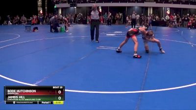 85 lbs Quarterfinal - Bode Hutchinson, Grapplers vs Jameis Hill, Chickasaw Elite Wrestling Club