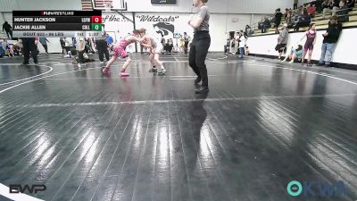 96 lbs Rr Rnd 3 - Hunter Jackson, Locust Grove Youth Wrestling vs Jackie Allen, Collinsville Cardinal Youth Wrestling