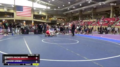 285 lbs Semifinal - Roberto Macias Sidzyik, NE vs Redmond Lindsey, OK