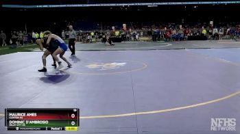 D3-138 lbs Cons. Round 3 - Maurice Ames, Clinton HS vs Dominic D`Ambrosio, Imlay City HS