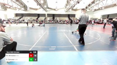 65 lbs Rr Rnd 2 - Mason Winslow, ICWL Bruisers Blue vs Gus Caruso, Clearview