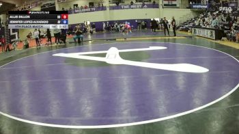 124 lbs 5th Place Match - Allie Dillon, Ottawa University vs Jennifer Lopez-Alvarado, Avila