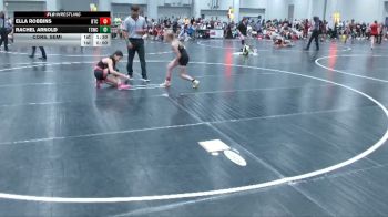 92-100 lbs Cons. Semi - Ella Robbins, Bison Takedown Club vs Rachel Arnold, The Storm Wrestling Center