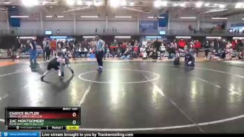 65 lbs Quarterfinal - Zac Montgomery, River Rats Wrestling Club vs Chayce Butler, Ironclad Wrestling Club