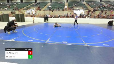 91 lbs Consolation - Barrett Abney, Alpha Wrestling Club vs Mason Zorn, The Storm Wrestling Center