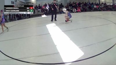 129 lbs Quarterfinal - Addison Newill, Cedar Bluff vs Dacy Cleveland, NATF