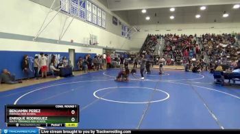 126 lbs Cons. Round 1 - Benjamin Perez, Fontana High School vs Enrique Rodriguez, South Torrance High School