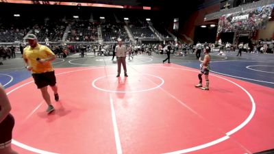 81 lbs Quarterfinal - Amita Frazier, Cowboy Kids vs Silas Chavez, Ridge WC