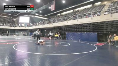 75 lbs 7th Place - Jace Britton, Kingwood vs Nate Taggart, Wilmington