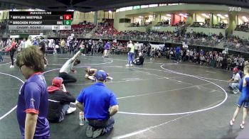80 lbs Champ. Round 1 - Brylen Wietfeld, Clarkson Leigh vs Brecken Forney, Hawks Wrestling Club (Lincoln)