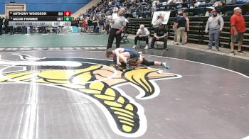 1 - 157 lbs Cons. Round 2 - Anthony Woodson, Bath County High School vs Jacob Farmer, Castlewood