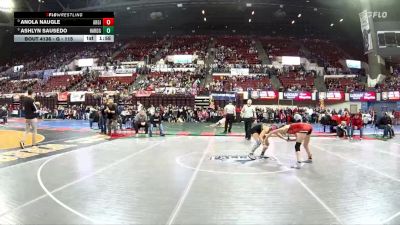 G - 115 lbs Champ. Round 2 - Anola Naugle, Arlee Girls vs Ashlyn Sausedo, Hardin Girls