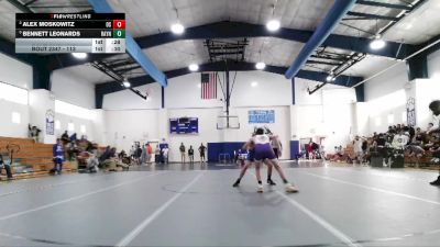 113 lbs Cons. Semi - Bennett Leonards, Rayne vs Alex Moskowitz, Ocean Springs