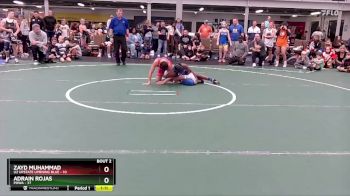 100 lbs Semis (4 Team) - Zayd Muhammad, U2 Upstate Uprising Blue vs Adrain Rojas, POWA