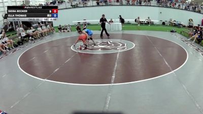 100 lbs Siera Becker, Iowa vs Ella Thomas, Ohio Gray
