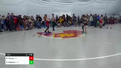 75 lbs Consi Of 8 #2 - Bryson Young, Charleston vs Gavin Galeano, Harrisburg