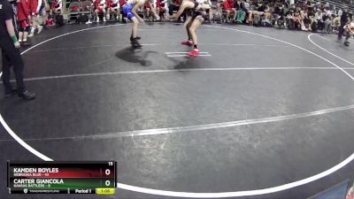 150 lbs Quarterfinals (8 Team) - Kamden Boyles, Nebraska Blue vs Carter Giancola, Kansas Rattlers