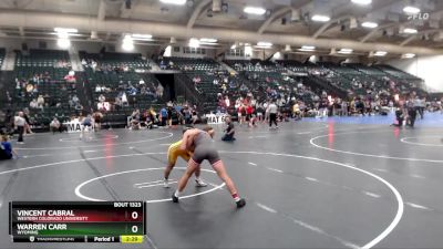 157 lbs Cons. Round 4 - Warren Carr, Wyoming vs Vincent Cabral, Western Colorado University