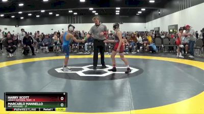 100 lbs Round 5 (6 Team) - Marcarlo Mannello, Mat Assassins vs Harry Scott, Legacy National Team