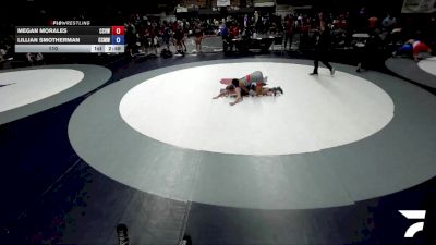 110 lbs Megan Morales, CVWA - Central Valley Wrestling Association vs Lillian Smotherman, CMWA - Coastal Mountain Wrestling Association