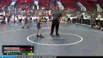 65 lbs Round 3 (6 Team) - Vincent Weingart, Donahue Wrestling Academy vs Hunter Blanchard, ARES White