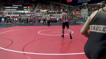 132 lbs Champ. Round 1 - Garrett Holmes, Silver Lake Hs vs Kaiden Powell, Paola Hs