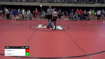 70 lbs Consi Of 8 #1 - Calvin Kiefer, Bangor vs Drew Elliott, Howell