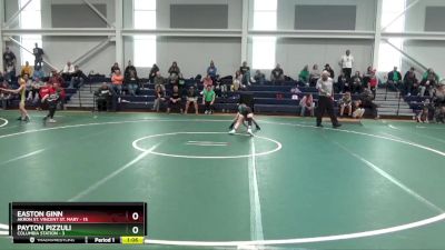 65 lbs Round 2 (6 Team) - Easton Ginn, Akron St. Vincent St. Mary vs Payton Pizzuli, Columbia Station