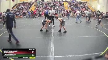 85 lbs Semifinal - Grayson Amick, Mighty Warriors vs Jadan Pagan, Mighty Warriors