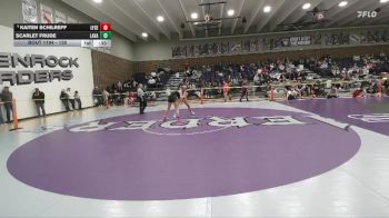 130 lbs Cons. Round 1 - Scarlet Frude, Lander Valley vs Kaiten Schilreff, Lingle-Ft. Laramie/Southeast