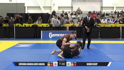 Naomi Sharp vs Giovanna Mangialardo Amaral 2025 World IBJJF Jiu-Jitsu No-Gi Championship