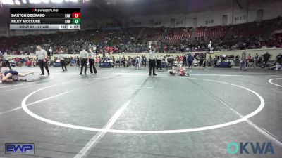 67 lbs Semifinal - Daxton Deckard, Raw Wrestling Club vs Riley Mcclure, Raw Wrestling Club