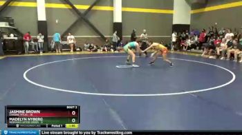 118 lbs Round 1 (4 Team) - Madelyn Nyberg, Nebraska Vipers Green vs Jasmine Brown, Chasing Titles