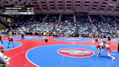 4A-126 lbs Cons. Round 2 - Adrian Zapata, Woodland, Cartersville vs BRODY STRICKLAND, North Oconee